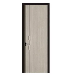 Design semplice moda 35mm di spessore a filo in legno massello porta interna porta porta porta porta di qualità