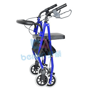 Alumínio Frame Roda Adultos Rollator <span class=keywords><strong>Walker</strong></span> com Assento <span class=keywords><strong>Walker</strong></span> Assist para deficientes <span class=keywords><strong>Walker</strong></span> Rollator - Product Image 5
