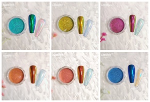 Polvo Aurora Serie AS de LIBO, Pigmento Inorgánico, 6 Colores, Efecto Espejo Cromado Camaleón, Polvo Cosmético - Product Image 6