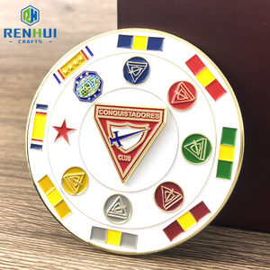 หมุดหมวกป้าย3D โลหะสีเงินทองแบรนด์3D โลโก้ตามสั่ง - Product Image 3