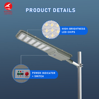 Lampadaires solaires chinois pour l'extérieur, étanches, intégrés, tout-en-un, lampadaires solaires LED pour l'extérieur