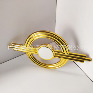 Hebilla Decorativa de Plástico, Color Oro Cálido, Forma Circular, Accesorio Duradero para Muebles - Product Image 2