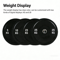 Vente en gros usine : Ensemble de disques de poids en caoutchouc noir de 20 kg pour usage commercial, musculation et fitness