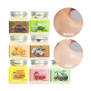 Gommage corporel au sucre OEM sous marque privée, meilleur gommage corporel en vrac pour mains et pieds, exfoliant blanchissant pour femmes - Product Image 1