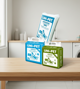Uni Pet 60x90 10 12P, almohadillas desechables para mascotas que ofrecen protección duradera contra fugas y comodidad higiénica para mantener los hogares limpios a diario. - Product Image 1