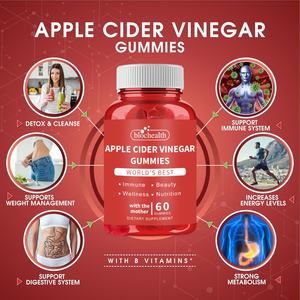 Biocaro OEM Nueva Llegada Diet Gummies Desintoxicación Vinagre de sidra de manzana Flat Tummy Gummies - Product Image 2