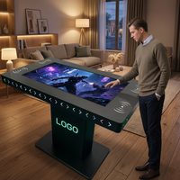 Spieltisch mit Touchscreen LCD PACP 55 Zoll LED-Lichtleiste Modular Erweiterbarer Interaktiver Touch-Tisch für Einkaufszentren und Casinos