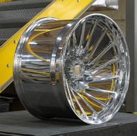 Jantes en alliage d'aluminium forgé sur mesure, multi-rayons, polies, super concaves, 22X12 24X14, 6X135 8X170 8X180 pour Ford F150 F250