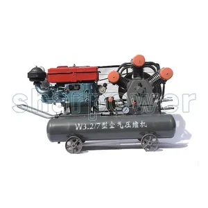 other mining machines w-3.2/7 belt driven single stage compression reciprocating piston air compressor machine prices