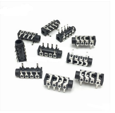 Original new PJ-313B 4 pins 4 sections 3.5 headphone jack MP345 audio four pole socket