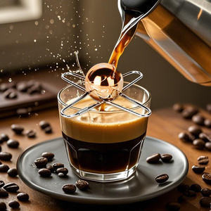 ลูกบอลนำกลับมาใช้ใหม่ได้สำหรับกาแฟเอสเพรสโซเครื่องมือทำน้ำแข็งสแตนเลสทรงกลมสำหรับกาแฟบูร์บองค็อกเทลอุปกรณ์เสริมสำหรับกาแฟ - Product Image 4