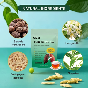 Té Desintoxicante Pulmonar OEM para Fumadores, Ingredientes Naturales, Jengibre, Limpiador de Pulmones, Alivia la Tos y la Flema, 20 Bolsitas de Té - Product Image 2