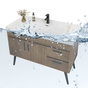 Mobile <span class=keywords><strong>Bagno</strong></span> Monoblocco con <span class=keywords><strong>Lavabo</strong></span> in Legno, <span class=keywords><strong>Mobiletto</strong></span> Sottolavabo - Product Image 5