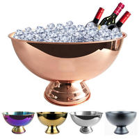 Seau à glace Sinowin SW-IB59 en acier inoxydable 304, style américain, pour fêtes, KTV, bars, livraison directe d'usine, en stock