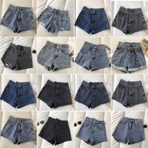 Nouveaux shorts en <span class=keywords><strong>jean</strong></span> rétro taille basse à boutons pour femmes, vêtements d'été frais et respirants, mode sexy, vêtements de rue pour femmes, vente en gros - Product Image 2