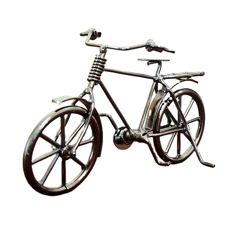 Creative Metal Crafts Race design Wrought Iron Fashionable Bicycle Model for Desktop Decoration