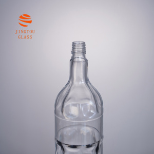 Bouteilles en verre givré personnalisables 700 ml, bouteilles à vin en verre transparent en forme de vague, adaptées aux spiritueux et aux vins de fruits - Product Image 5