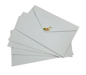 Diseño Simple Negocios LOGO Tarjeta Bolsa Cartera Sobre Personalizado Impresión Color Blanco Papel Kraft Saludo Sobres Invitación - Product Image 1