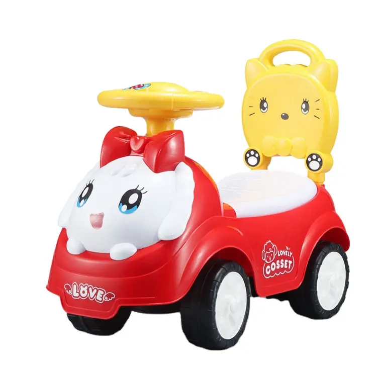 รูปแบบแมวดูดีและราคาที่ดีสำหรับการเล่นของทารกรุ่นใหม่จีนเด็กบิดของเล่นรถ