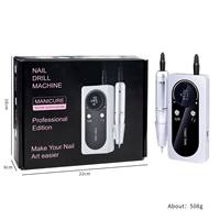 Offre Spéciale – Ponceuse à Ongles Électrique Professionnelle Portable Rechargeable en Plastique, 45000 tr/min, pour Salon de Manucure