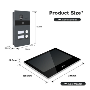 <span class=keywords><strong>Sonnette</strong></span> vidéo HD <span class=keywords><strong>Sonnette</strong></span> étanche avec housse anti-pluie Caméra <span class=keywords><strong>Sonnette</strong></span> de porte Interphone de maison sécurisée Multi appartements - Product Image 4