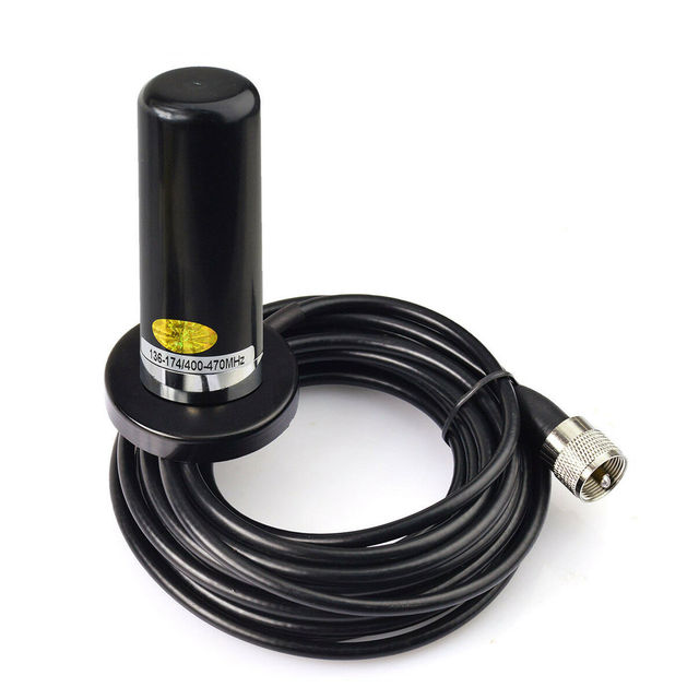 VHF UHF 143MHz 444MHz Car CB Mobile Radio VHF UHF Magnetic Base Antenna