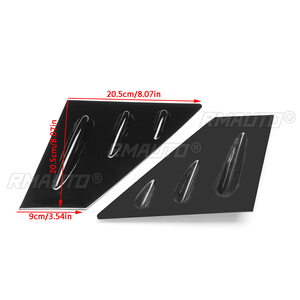 2x Carbon Fiber Look Car Front <b>Window</b> Louver Side <b>Vent</b> for Subaru WRX STI 2015 2016 2017 2018 <b>Window</b> Louvers Scoop Cover <b>Vent</b> - Product Image 6