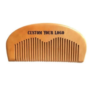 Peigne à cheveux en bois fait à la main personnalisé peigne commun classique ionique portable en bambou pour la <span class=keywords><strong>barbe</strong></span> des hommes pour la maison salon privé utilisation - Product Image 5