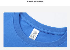 قطعة واحدة شعار مخصص تي شيرت ممتاز قطن قياسي الولايات المتحدة الأمريكية حجم كبير الحجم من اللون الداكن مخصص شعار مطبوع تيشيرتات رجالية - Product Image 2