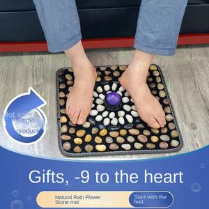 [Gift Box] Natuurlijke Regenbloem Steen Voetmassagemat met Thuisvloermat Acupuntjes Kiezelstenen Looptherapie - Product Image 3