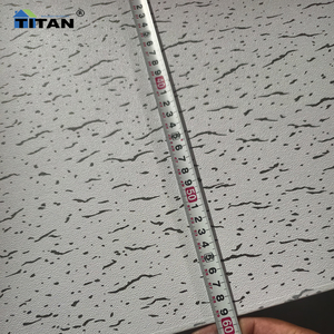 Cielo Raso Suspendido de Borde Regular, Cielo Raso Vinílico 60X60, Paneles de Yeso <span class=keywords><strong>para</strong></span> Cielo Raso, Placas de <span class=keywords><strong>PVC</strong></span> <span class=keywords><strong>para</strong></span> Techo, Blanco y Dorado - Product Image 4