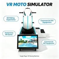 Simulateur de conduite VR Moto, Machine de jeu de course à monnayeur en réalité virtuelle, Voiture de course d'arcade 9D