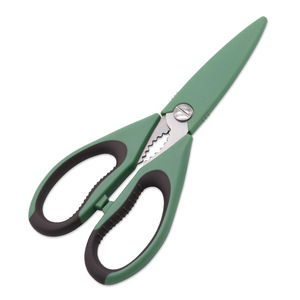 <b>Kitchen</b> <b>Scissors</b> Stainless Steel Greenish Gray Straight Head For Home Use Bulk Size - Product Image 1