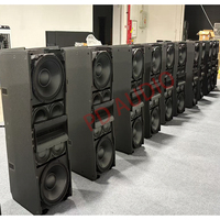 HDL50-A Enceintes Line Array Actives 3 Voies, Double Haut-parleurs Néodyme 12 Pouces, 8000W de Puissance Maximale, 143dB pour Système Sonore de Scène Large