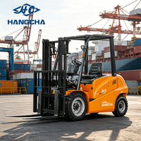Chariot élévateur électrique série Hangcha Xe (1,5t/1,8t/2t/2,5t/3t/3,5t/3,8t) avec batterie lithium-ion, moteur AC, 4 roues motrices, hauteur de levage 2000-7000 mm