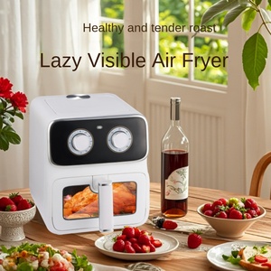 Friteuse à air numérique intelligente multifonctionnelle entièrement automatique OEM ODM, double panier 2L, séchage rapide, usage domestique - Product Image 6