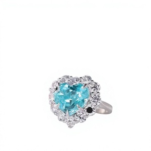 Bague de fiançailles unique en argent 925 avec diamant de laboratoire pour femme, élégante bague solitaire, bijoux de mariage de luxe - Product Image 1