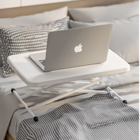 Bureau d'ordinateur pliable de haute qualité et réglable, bjflamingo Portable en plastique pour la maison
