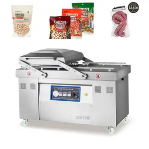 Meat products vacuum packing machine automatic vacuum packaging machine fresh food double chamber vacuum packaging machine