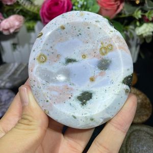 Cuenco de Cristal de Jaspe Oceánico Natural Colorido, Cuenco de Piedras Preciosas Hecho a Mano para Decoración del Hogar, Sanación Espiritual, Precio de Fábrica al por Mayor - Product Image 5