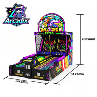 Nouvelle Machine de Bowling d'Arcade à Monnayeur avec Balle Choc, 2 Joueurs, pour Enfants, Récompense, Idéale pour Centres Commerciaux et Parcs d'Attractions