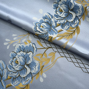 Fabricant vente en gros de haute qualité en satin Jacquard rideau tissu rouleau 280cm <span class=keywords><strong>support</strong></span> personnalisé <span class=keywords><strong>rideaux</strong></span> prêts à l'emploi - Product Image 5