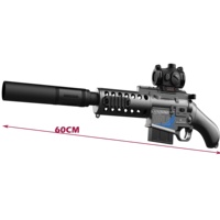 KK nouveau 60CM électrique automatique Gel Blaster fusil grand jouet en plastique pour adulte jeu de tir en plein air avec pistolet à bombe Gel