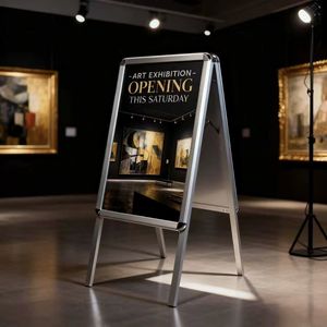 Support d'affichage en forme de A avec cadre à clipser, directement de l'usine, avec dimensions personnalisées pour la publicité et les annonces - Product Image 4