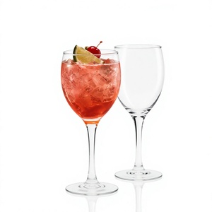 Vasos de cóctel de borosilicato hechos a mano de 400 ml, sin plomo, para martini, copas de bar, reutilizables, venta al por mayor. - Product Image 2