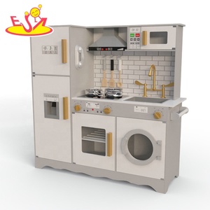 2023 Nouvelle <span class=keywords><strong>cuisine</strong></span> de jeu électronique <span class=keywords><strong>en</strong></span> <span class=keywords><strong>bois</strong></span> pour enfants avec machine à glaçons, lave-linge et réfrigérateur W10C514 - Product Image 2