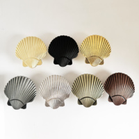 Poignées en zinc en forme de grande coquille marine pour meubles de cuisine, armoires et tiroirs – Tirants durables
