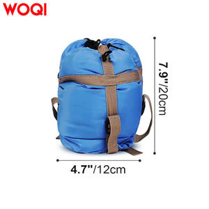 Saco de Dormir Woqi Azul Cielo, de Algodón Hueco Transpirable, para Clima Cálido, para Adultos, para Excursionismo y Campismo, Incluye Bolsa de Compresión - Product Image 4