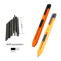 Crayon mécanique rechargeable pour charpentier avec mine plate pour le marquage de la construction et du travail du bois, marqueur de trous profonds OEM