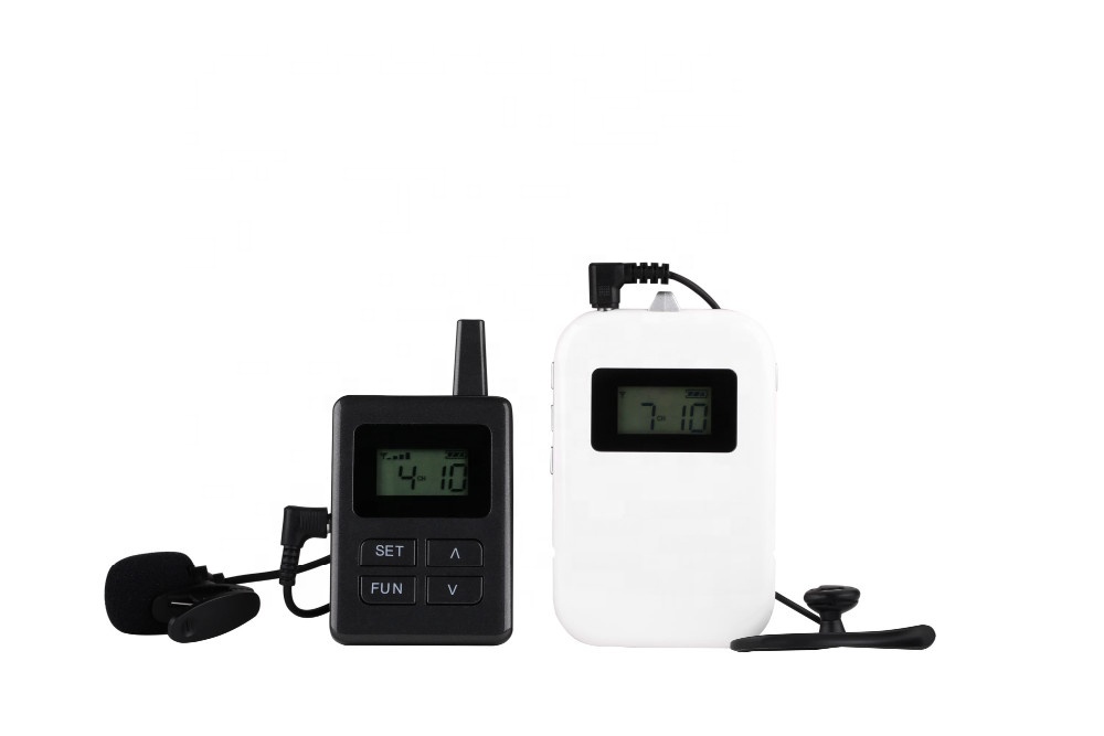 Комплект беспроводной системы туристического гида (2 передатчика + 30 приемников + зарядный чехол для 32 шт.)